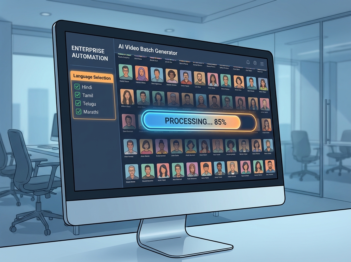 Regional language AI avatars for matrimonial videos