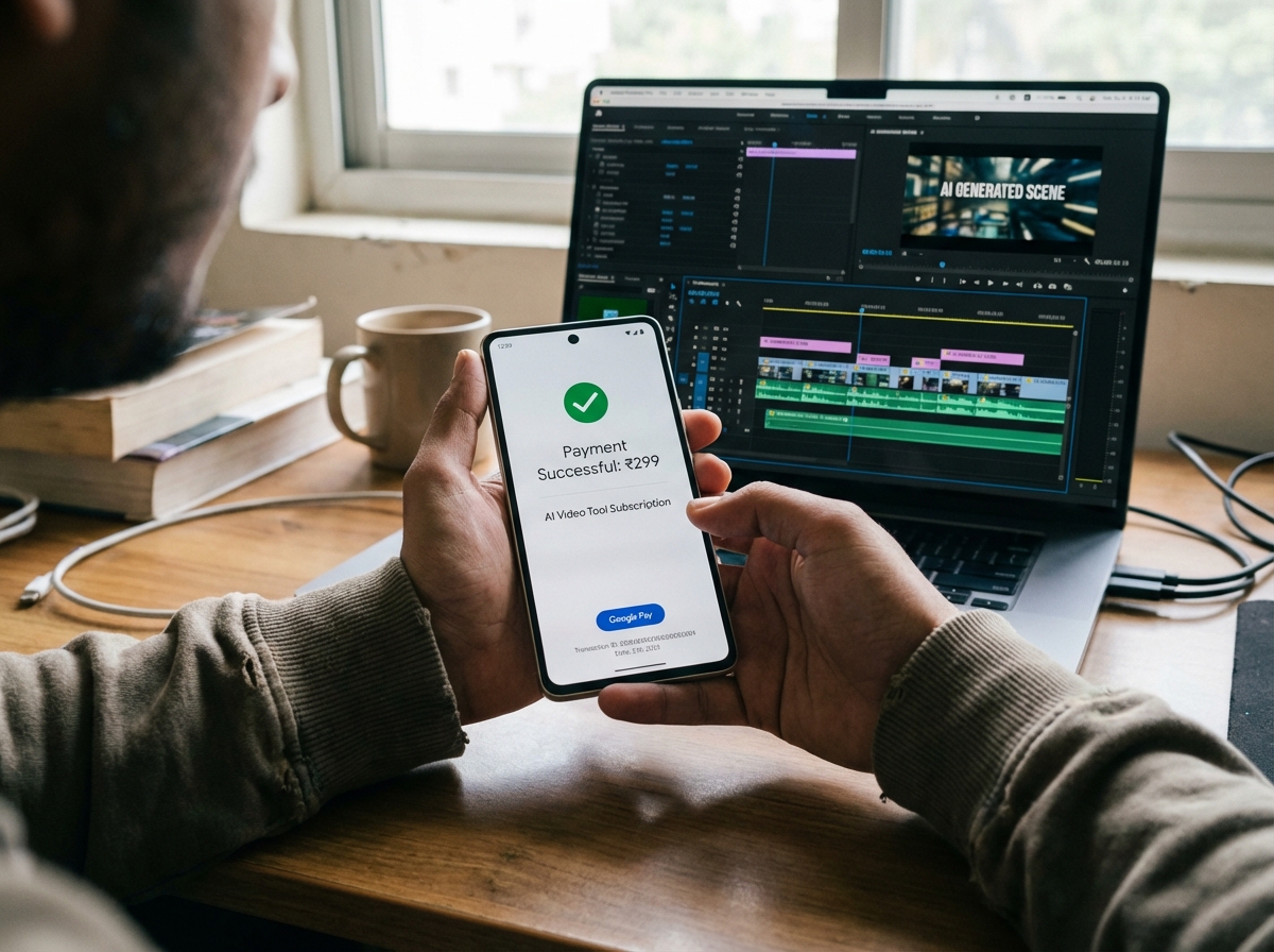 UPI payments and student discounts for AI video tools in India