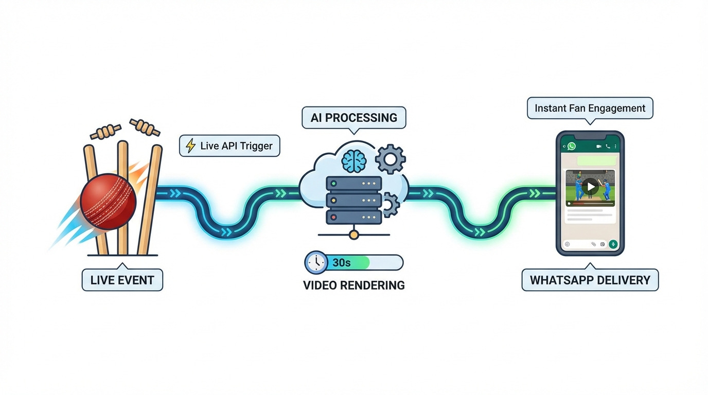 Match-day personalized offer automation diagram