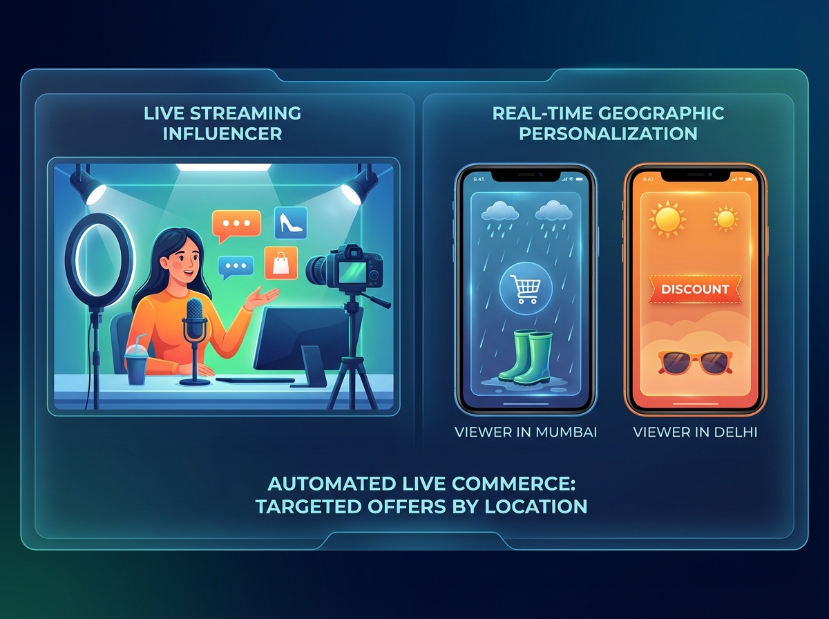 Three-tier architecture for real-time video shopping personalization