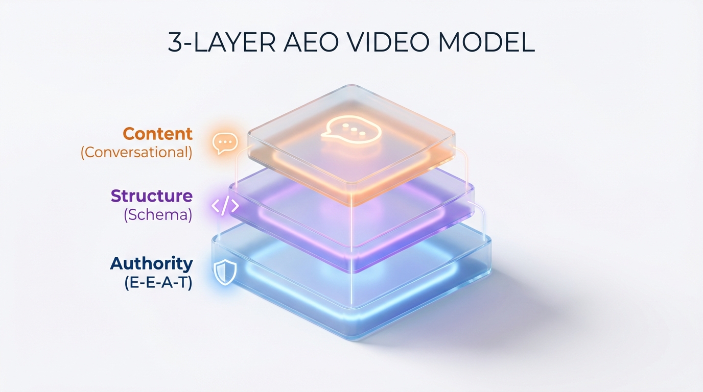 Framework for answer engine optimization video