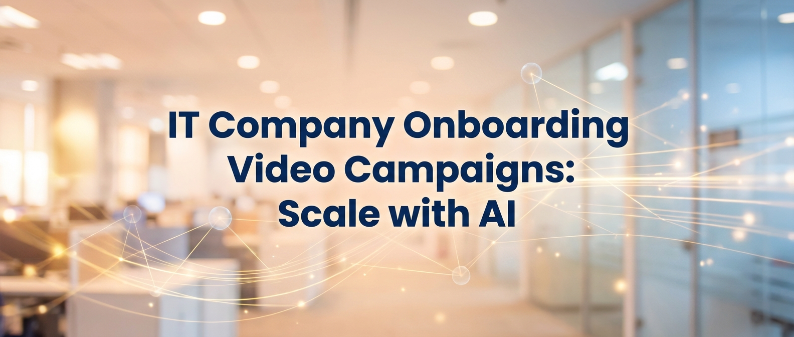 IT Company Onboarding Video Campaigns: Scale with AI
